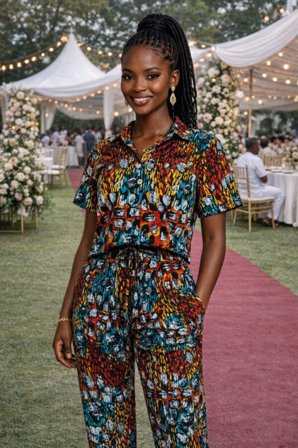 Vibrant Ankara Utility Co-ord Set