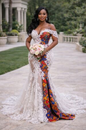 Ivory Heritage Lace Fusion Bridal Gown